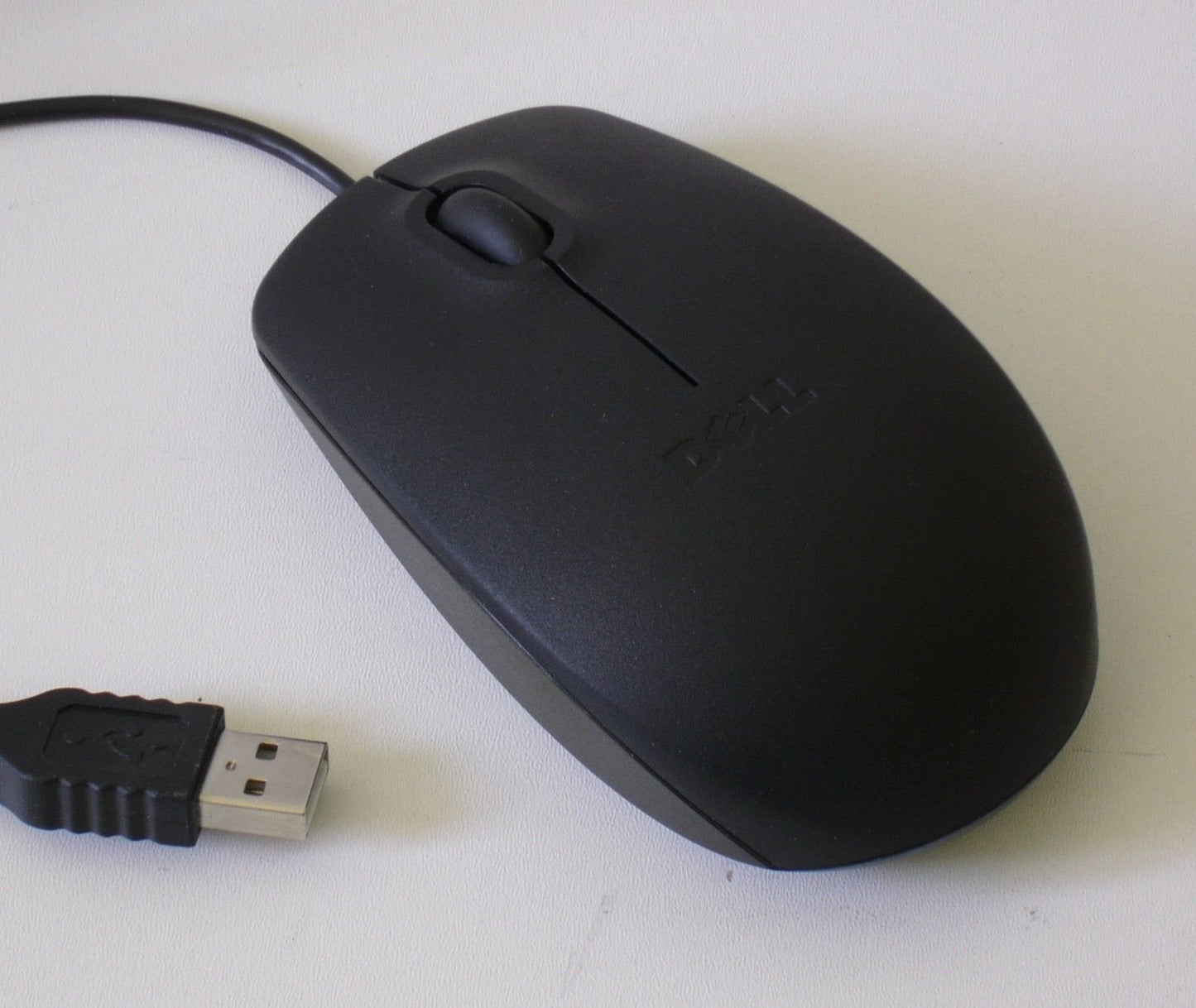 New Genuine DELL 09RRC7 MS111-L Optical USB WIRED Scroll Mouse mice Look Black