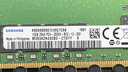 SAMSUNG 16GB M393A2K43CB2-CTD DDR4-2666 ECC RDIMM 2Rx8 PC4-21300V-R CL19 Server Memory