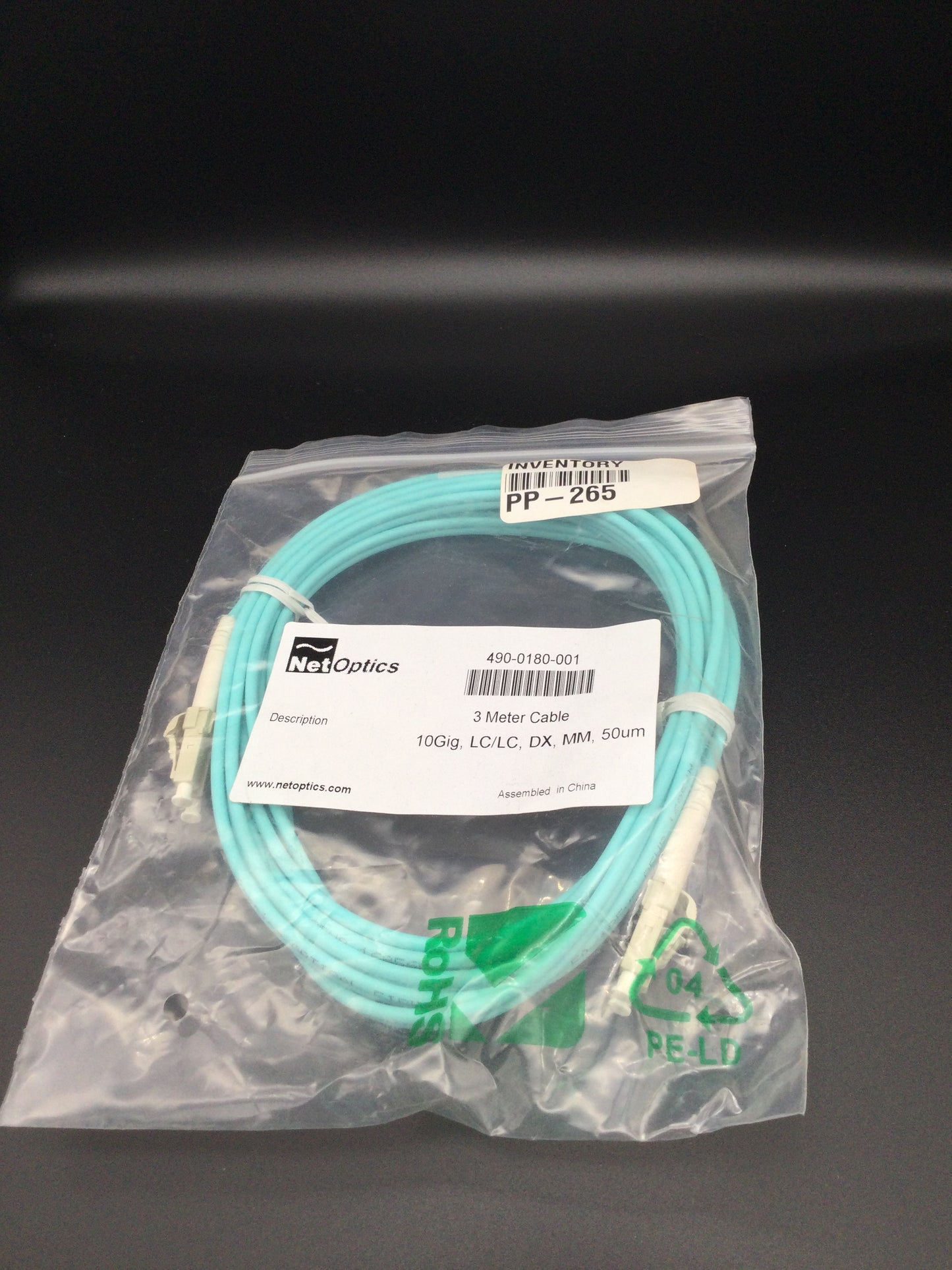 NETOPTICS 490-0180-001  FIBER OPTIC CABLE ASSEMBLY