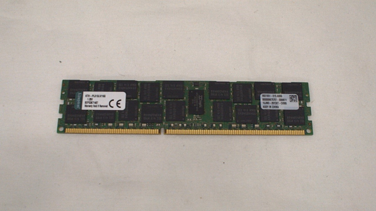 Kingston KTH-PL313L/16G 16GB (1x16 GB) 1333MHZ DDR3 PC3-10600 Reg ECC DIMM Used