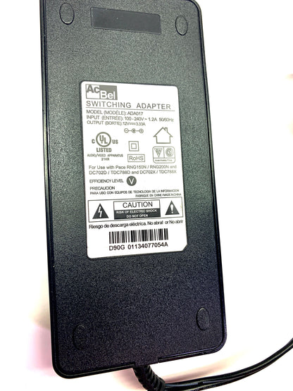 Genuine AcBel ADA017 12V 3.33A AC Adapter Power Supply  Used