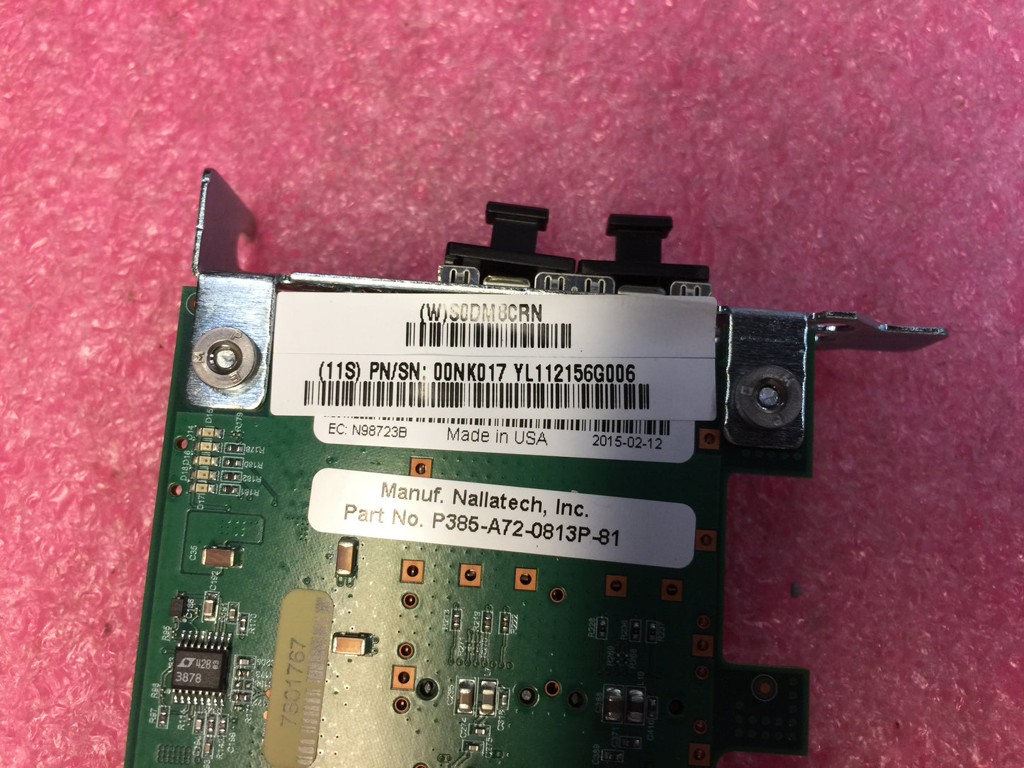 IBM Nallatech accelerator card 00NK017 FOR 8847-22L Used