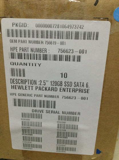HP 756623-001 2.5" 120GB SSD SATA 6 HDD 756619-001