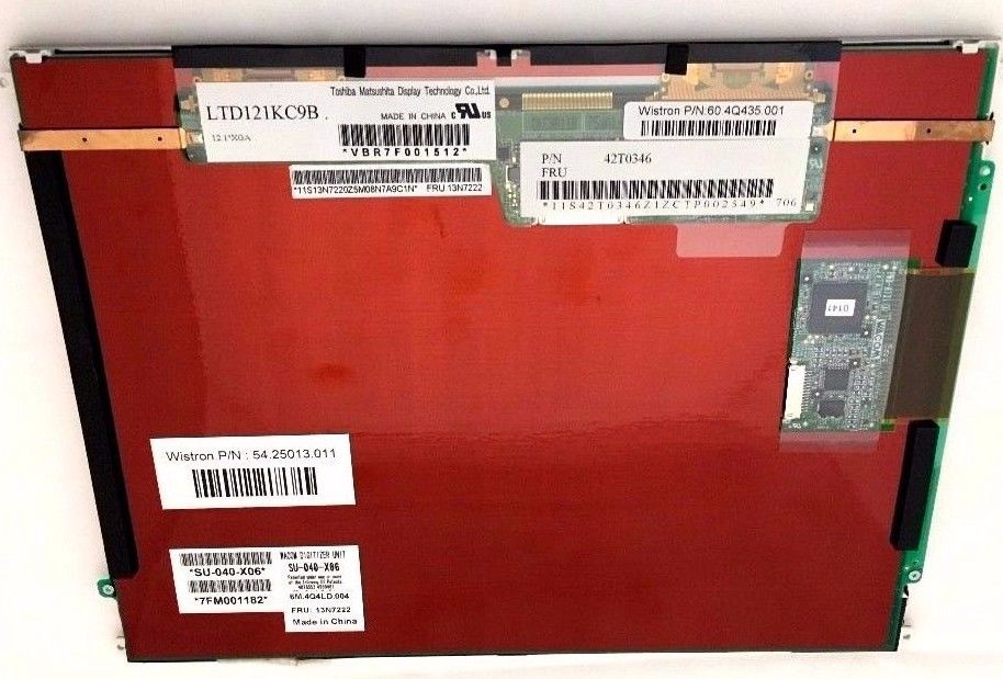 LENOVO  12.1" XGA NEW LCD LTD121KC9B 42T0346 13N7222